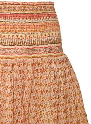 Mes Demoiselles Ibiza Printed Cotton Gauze Skirt