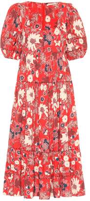 Ulla Johnson Nora floral patchwork midi dress