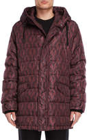 Thumbnail for your product : Dolce & Gabbana Printed Hooded Down Coat