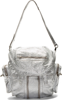 Thumbnail for your product : Alexander Wang Silver Lambskin Metallic Marti Bucketbag Backpack