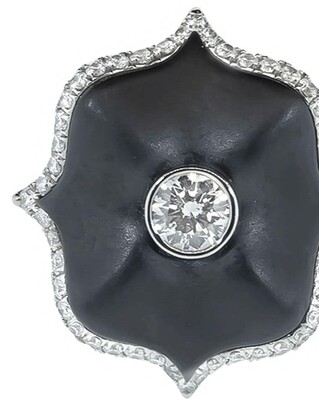 Bayco diamond Lotus earrings