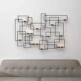 Thumbnail for your product : Crate & Barrel Circuit Metal Wall Candle Holder