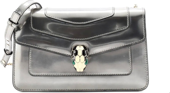 Bvlgari Pre-Owned Serpenti Forever Metallic Leather Small shoulder bag
