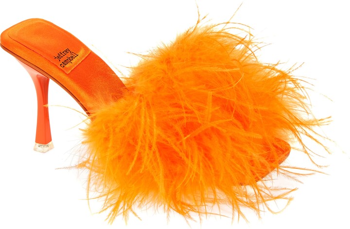 orange slip on heels