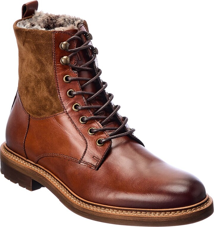M By Bruno Magli Cerone Leather & Suede Boot - ShopStyle