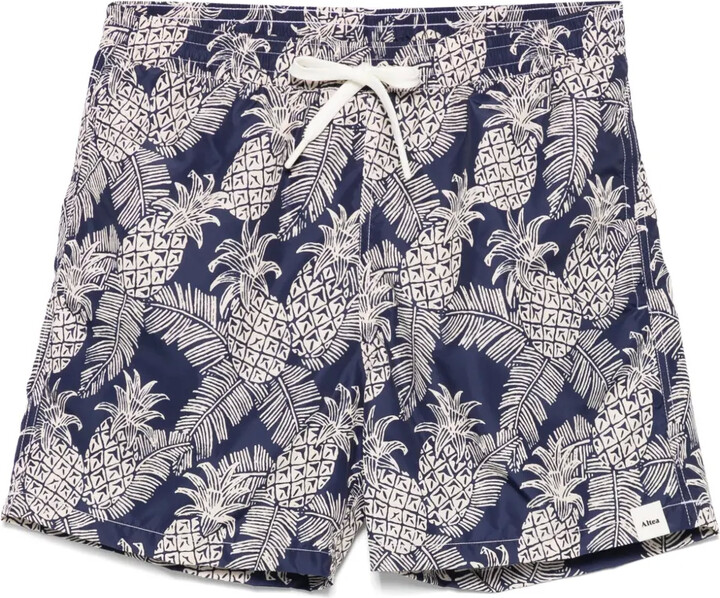 Altea Ananas-print swim shorts