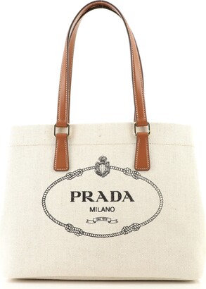 Prada Canvas Logo Bags | Shop The Largest Collection | ShopStyle