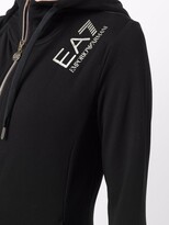 Thumbnail for your product : EA7 Emporio Armani Logo-Print Zipped Hoodie