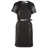 Thumbnail for your product : MICHAEL Michael Kors Faux Leather Panel Dress
