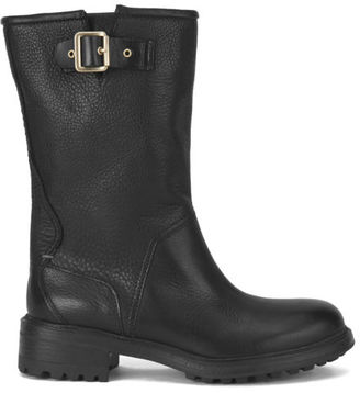 BOSS ORANGE Women's Brendan Leather Ankle Boots Black