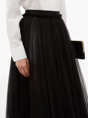 Dolce & Gabbana Layered Tulle Midi Skirt - Black