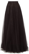 Thumbnail for your product : Rochas Pormilia Layered Tulle Maxi Skirt - Black