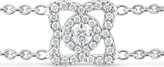 Thumbnail for your product : De Beers Jewellers 18kt white gold Enchanted Lotus three diamond charm bracelet