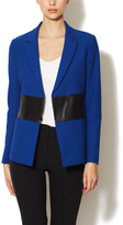 Thumbnail for your product : Tibi Anson Leather Paneled Jacket