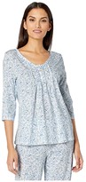 Thumbnail for your product : Carole Hochman Soft Jersey 3/4 Sleeve Long Pajama Set (Blue Birds) Women's Pajama Sets