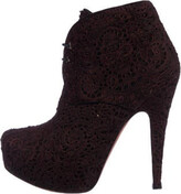 Thumbnail for your product : Alaia Laser-Cut Platform Booties