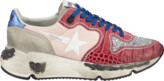 Thumbnail for your product : Golden Goose Limited Edition Runner Glittered Croc-Print Trainer Sneakers