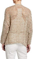 Thumbnail for your product : Brunello Cucinelli Sparkling Rustic-Net Cardigan
