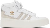 Thumbnail for your product : adidas White & Beige Forum Bonega Mid Sneakers
