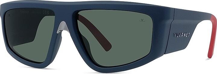 Vuarnet Men's Altitude 03 58MM Geometric Sunglasses - Red Blue Blue
