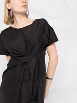 Thumbnail for your product : P.A.R.O.S.H. tied-waist silk T-shirt