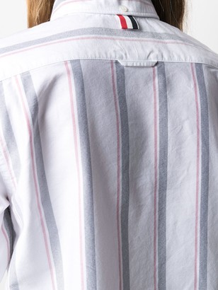 Thom Browne Striped Cotton Shirtdress