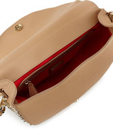 Thumbnail for your product : Christian Louboutin Panettone Spiked Chevron Messenger Bag, Beige