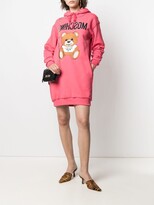 Thumbnail for your product : Moschino Teddy-Embroidered Hoodie Dress