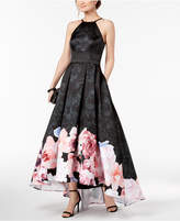 Thumbnail for your product : Xscape Evenings Floral-Print High-Low Gown