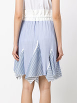Thumbnail for your product : Sacai paperbag waist striped skirt