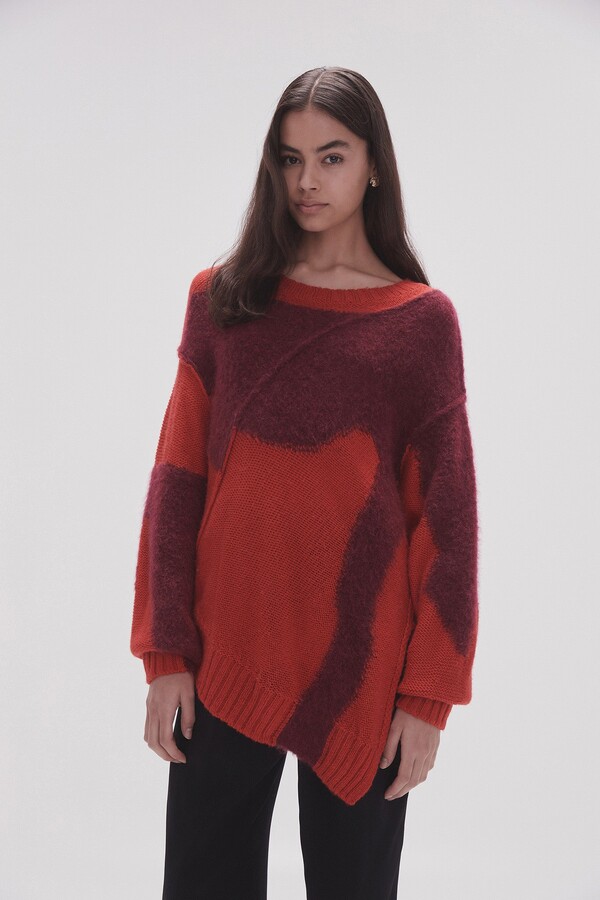 Aje Addie Intarsia Knit Jumper ShopStyle