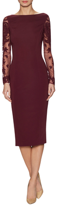 Temperley London Epoque Embroidered Lace Sheath Dress