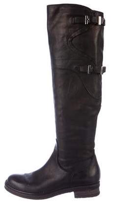 Alberto Fermani Leather Knee-High Boots