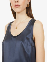 Thumbnail for your product : Brunello Cucinelli Sleeveless stretch-silk top