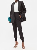 Thumbnail for your product : Stella McCartney Julia Elasticated-cuff Cady Trousers - Black