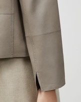 Thumbnail for your product : Lafayette 148 New York Petite Griffith Jacket In Lightweight Plonge Lambskin