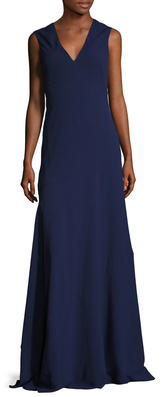 Carven Classic V-Neck Gown