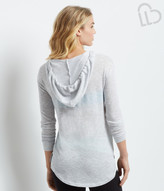Thumbnail for your product : Aeropostale LLD Sheer Hi-Lo Knit Popover Hoodie