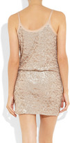 Thumbnail for your product : Rebecca Taylor Sequin-embellished fine-knit mini dress
