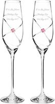 Thumbnail for your product : Swarovski Personalised Infinity Diamante Champagne Flutes with Elements