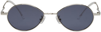 Gentle Monster Silver & Grey Cobalt Sunglasses