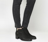 Thumbnail for your product : Office Algebra Side Zip Ankle Boots Black Leather