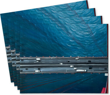 East Urban Home Polyester Kundra Set of 4 | Golden Gate Traffic Design