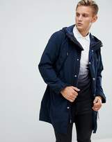 Thumbnail for your product : Abercrombie & Fitch lightweight hooded parka in navy