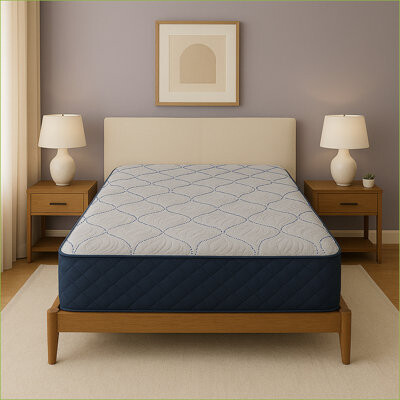 Mattresses | Restonic ComfortCare DreamLux Firm with Cooling Gel Foam & Marvelous Middle | Foam | White+Blue