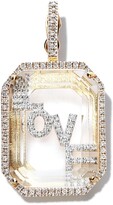 Thumbnail for your product : Mateo 14kt yellow gold Love diamond earring