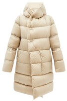 Thumbnail for your product : Rick Owens Oversized Hooded Quilted-down Shell Coat - Light Cream