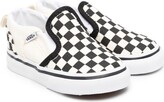 Thumbnail for your product : Vans Kids Check-Print Slip-On Sneakers
