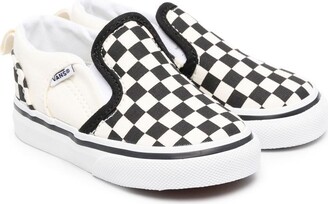 Vans Kids Check-Print Slip-On Sneakers