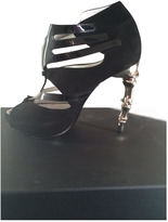 Thumbnail for your product : DSQUARED2 Black Leather Sandals